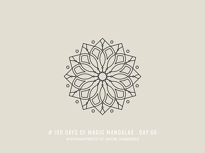 The 100 Day Project - Day 66 geometry illustrator mandala symmetry the100dayproject vector
