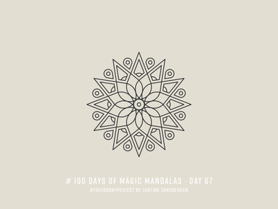 The 100 Day Project - Day 67 geometry illustrator mandala symmetry the100dayproject vector