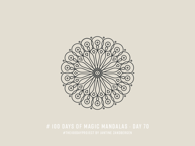 The 100 Day Project - Day 70 geometry illustrator mandala symmetry the100dayproject vector