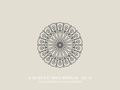 The 100 Day Project - Day 70 geometry illustrator mandala symmetry the100dayproject vector