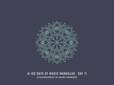 The 100 Day Project - Day 71 geometry illustrator mandala symmetry the100dayproject vector