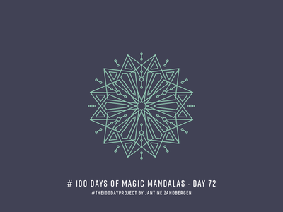 The 100 Day Project - Day 72 geometry illustrator mandala symmetry the100dayproject vector