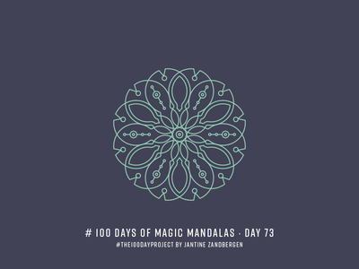 The 100 Day Project - Day 73 geometry illustrator mandala symmetry the100dayproject vector