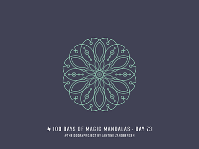 The 100 Day Project - Day 73 geometry illustrator mandala symmetry the100dayproject vector