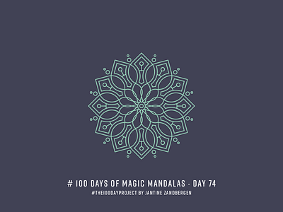 The 100 Day Project - Day 74 geometry illustrator mandala symmetry the100dayproject vector