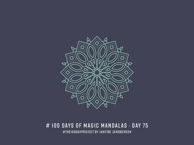The 100 Day Project - Day 75 geometry illustrator mandala symmetry the100dayproject vector