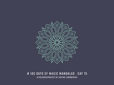 The 100 Day Project - Day 75 geometry illustrator mandala symmetry the100dayproject vector