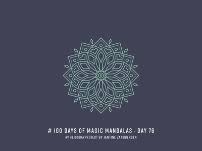 The 100 Day Project - Day 76 geometry illustrator mandala symmetry the100dayproject vector