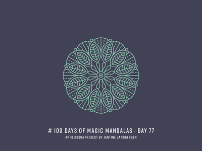 The 100 Day Project - Day 77 geometry illustrator mandala symmetry the100dayproject vector