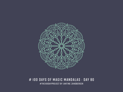 The 100 Day Project - Day 80 geometry illustrator mandala symmetry the100dayproject vector