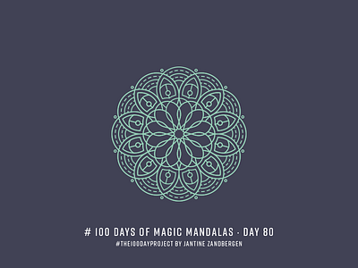 The 100 Day Project - Day 80 geometry illustrator mandala symmetry the100dayproject vector