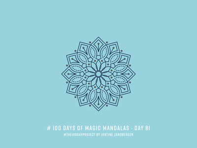 The 100 Day Project - Day 81 geometry illustrator mandala symmetry the100dayproject vector