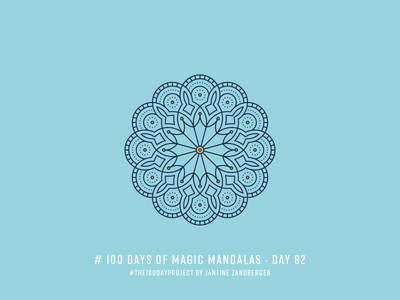 The 100 Day Project - Day 82 geometry illustrator mandala symmetry the100dayproject vector