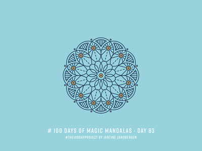 The 100 Day Project - Day 83 geometry illustrator mandala symmetry the100dayproject vector