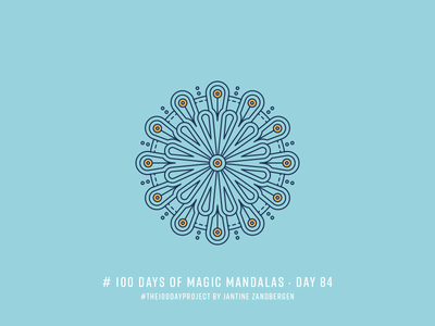 The 100 Day Project - Day 84 geometry illustrator mandala symmetry the100dayproject vector