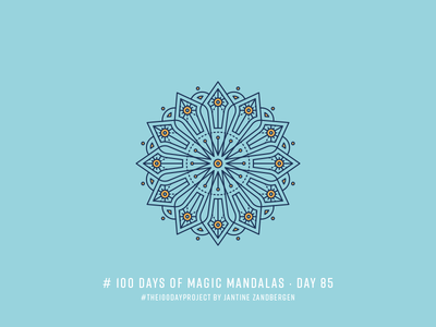 The 100 Day Project - Day 85 geometry illustrator mandala symmetry the100dayproject vector