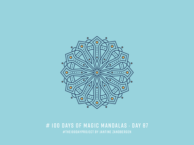 The 100 Day Project - Day 87 geometry illustrator mandala symmetry the100dayproject vector