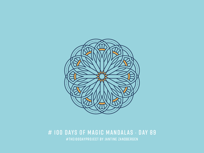 The 100 Day Project - Day 89 geometry illustrator mandala symmetry the100dayproject vector