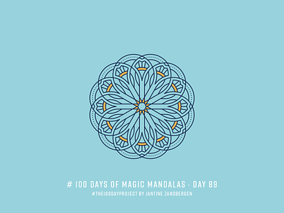 The 100 Day Project - Day 89 geometry illustrator mandala symmetry the100dayproject vector