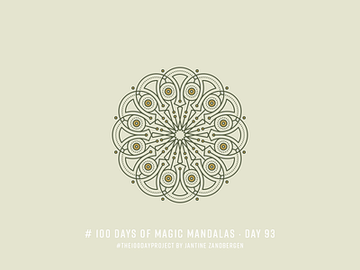 The 100 Day Project - Day 93 geometry illustrator mandala symmetry the100dayproject vector