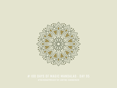 The 100 Day Project - Day 95 geometry illustrator mandala symmetry the100dayproject vector