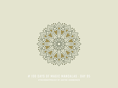 The 100 Day Project - Day 95 geometry illustrator mandala symmetry the100dayproject vector