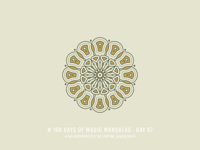 The 100 Day Project - Day 97 geometry illustrator mandala symmetry the100dayproject vector