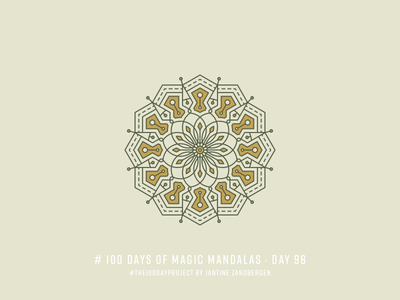The 100 Day Project - Day 98 geometry illustrator mandala symmetry the100dayproject vector