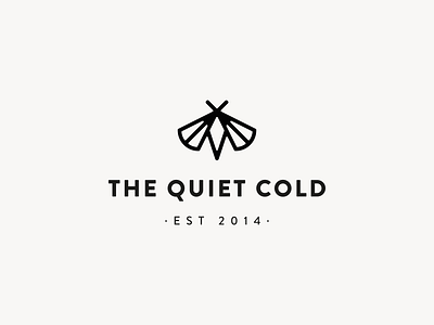 Branding: The Quiet Cold blog branding graphic design identity logo minimalistic moth the quiet cold