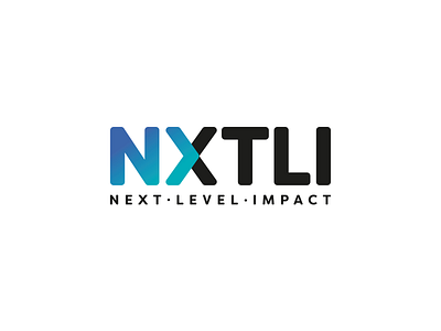 Branding: Next Level Impact clean logo minimal next level impact nxtli typography