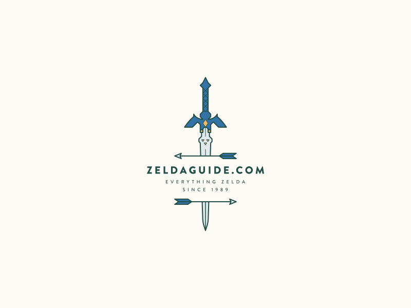 30 Day Logo Challenge II - ZeldaGuide.com nintendo sword illustrator vector logoaday logo logocore illustration zelda icons clean zeldaguide zelda 30 day logo challenge