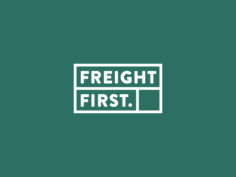 30 Day Logo Challenge IV - Freight First logoaday branding agency simple clean green freight blocks branding logo logocore 30 day challenge 30 day logo challenge