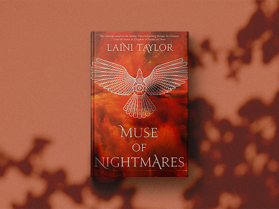 Book cover: Muse of Nightmares book bookcover cover design eagle illustration laini taylor muse of nightmares orange red strange the dreamer