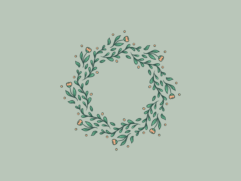 Flower wreath in ProCreate hand drawn mandala symmetrical symmetry floral procreate flowers flower wreath