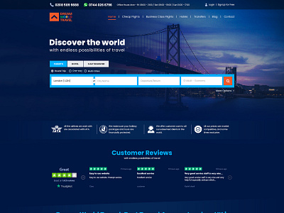 Dwt Home V4 attractive blue color blue theme creative design dark theme flight booking flight search photoshop simplicity travel travel agency travel ui traveling website