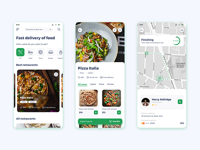 UI/UX for mobile app delivery app food app food delivery mobile app design