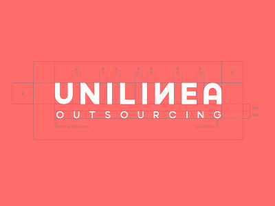 Unilinea Logo Construction brand brand design brand identity branding branding design design logo logo construction logo designer logo grid vector