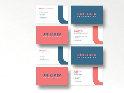 Unilinea business card brand brand design brand identity branding branding design card design logo