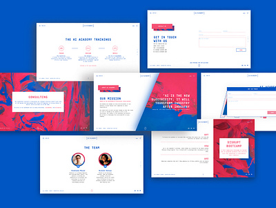 Ai Academy - UxUi blue design red sketchapp ui uidesign uiux ux ux ui ux design web webdesign website