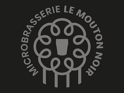 Le Mouton Noir branding brewery logo design logo