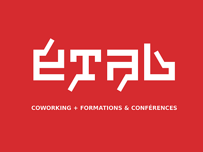 ÉTAB branding co working coworking coworking space design logo