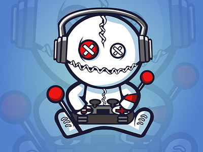 Psycho Character gamer mascot