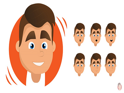 Young Boy character animation avatar boy brand branding character design icon illustration logo man vector young