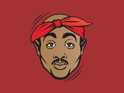 Tupac Shakur 2 pac 2pac animation avatar brand character design gangsta icon illustration logo man shakur tupac vector
