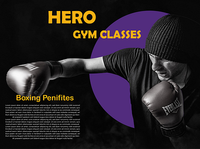 Hero Gym Classes advertising branding design socail media