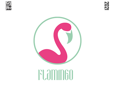 Flamingo logo design branding character design chracter design flat icon illustration logo minimal