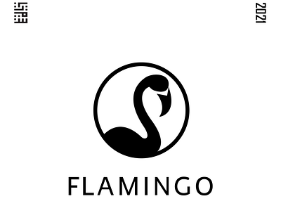 Flamingo logo design branding character design chracter design flat icon illustration logo minimal