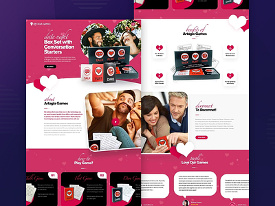 Artagia Games design landing page landing page design