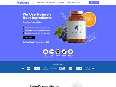 FeelGood design landing page landing page design