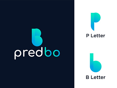 Predbo Logo branding business creative flat logo logo design market minimal mordern unique